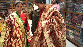 Aj gelam Biyer benarasi kinte🥰Barabazar, Kolkata @Payel_the_unique_one_