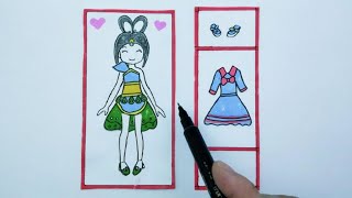 【酥饼卡通】叶罗丽仙子孔雀衣服简笔画，关键换装校服美美哒，小朋友都喜欢