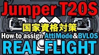 JumperT20SにREALFLIGHTのAttiと目視外を割り当て/How to set up REALFLIGHT with JumperT20S and assign Atti&BVLOS