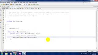 Get Java Runtime Example in Java Netbeans