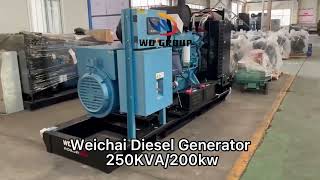 Weichai Diesel Generator 250KVA/200kw