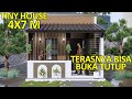 Rumah Mungil 4x7 Meter | Keren. Terasnya Bisa Di Buka/Tutup