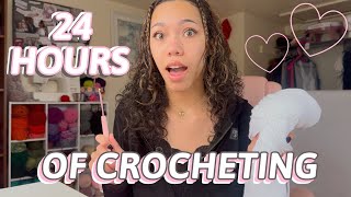 Crochet for 24 HOURS! How much can I crochet??