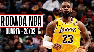 LeBron James tem noite ESPETACULAR em vitória dos Lakers! - Rodada NBA 28/02