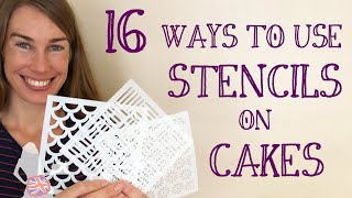 16 Ways To Use Stencils On Cakes