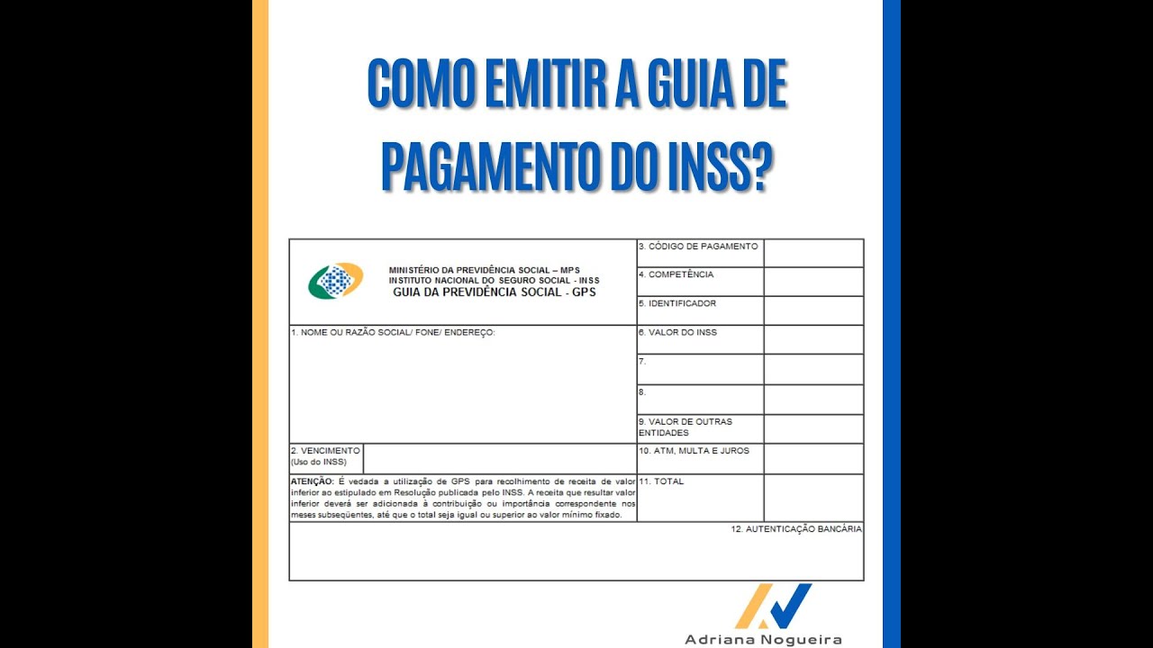 COMO GERAR GUIA DE PAGAMENTO - CONTRIBUIÇÃO - DE INSS - 2024. - YouTube