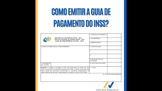 COMO GERAR GUIA DE PAGAMENTO - CONTRIBUIÇÃO - DE INSS - 2024.