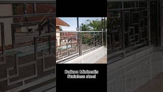 Pagar Balkon Stainless minimalis