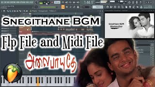 Snegithane BGM | Alaipayuthe | Making Video with Free FLP Files | FL Studio