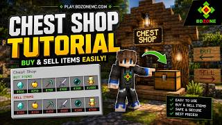 BDZONE ChestShop Tutorial (Buy & Sell Guide)