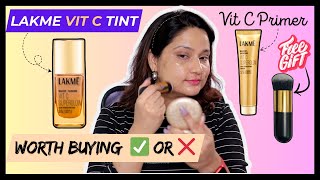 Lakme Vitamin C Superglow Tint \u0026 Primer Result : Does It Really Work? 🤔 | Monica India #lakme