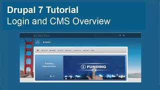 Drupal 7 Tutorial: Login and CMS Overview
