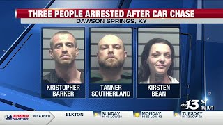 Individuals arrested after car chase in Hopkins County