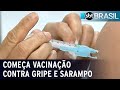 Brasil começa campanhas nacionais de imunização contra gripe e sarampo | SBT Brasil (04/04/22)