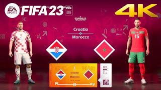Croatia vs Morocco - FIFA 23 - FIFA World Cup 2022 3rd Place Final | PS5 [4K60 | HDR]