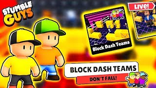 BLOCK DASH TEAMS EU COME JOIN ME!!!#stumbleguys