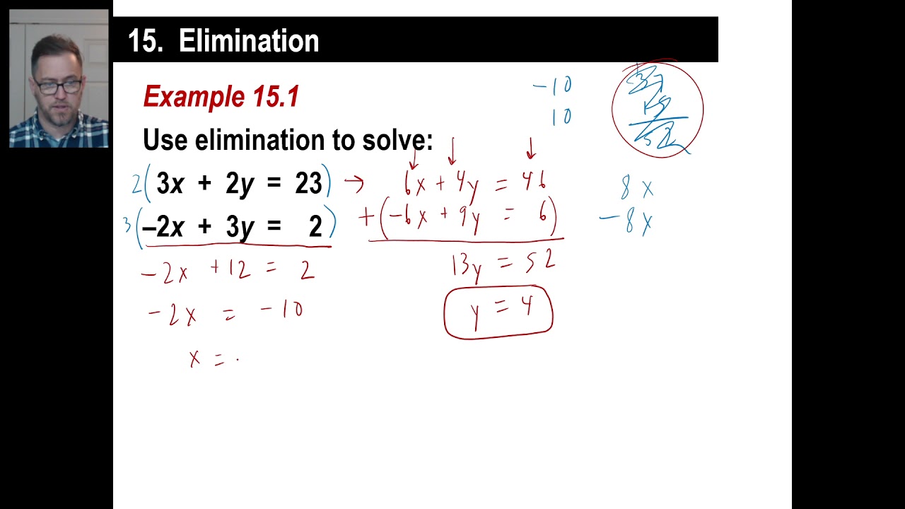 Saxon Math - Algebra 2: 3rd Edition (Lesson 15 - Elimination) - YouTube