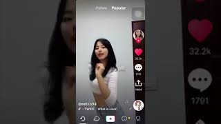 Twice's Tzuyu look a like video on Tiktok.