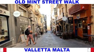 OLD MINT STREET WALK IN VALLETTA MALTA - FAMOUS FOR THE KNIGHTS OF MALTA FIRST MINT CREATION