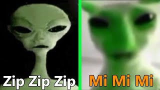 Alien Speaking Meme VS Green Alien Cat