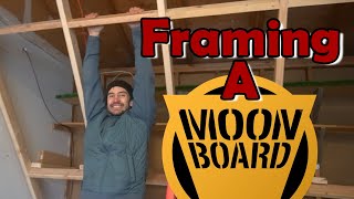 MoonBoard Framing and Major Progress Made -  Garage Climbing Wall Build Episode 2