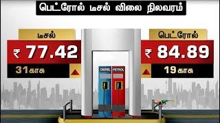 இன்றைய பெட்ரோல், டீசல் விலை நிலவரம்! | #PetrolPrice #Petrol #diesel