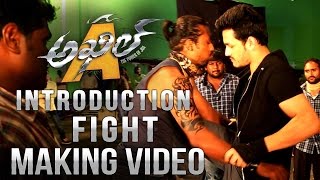 Akhil Introduction Fight Making Video || Akhil Movie || Akhil Akkineni, VV Vinayak