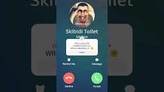 Skibidi toilet calling you #shorts #skibidi #skibiditoilet