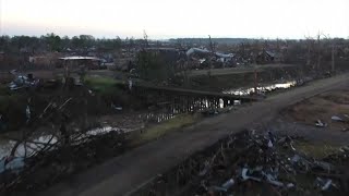 Drone video shows devastation from tornado in Rolling Fork