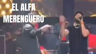 EL ALFA CANTANDO MERENGUE