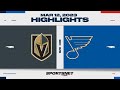 NHL Highlights | Golden Knights vs. Blues - March 12, 2023