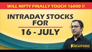 Intraday Stock For Tomorrow - 16 July || Intraday Trading Tips || Daily Price action Learning