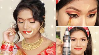 *DURGA PUJA* Special Makeup Look in Bengali | দূর্গা পূজা অষ্টমী স্পেশাল মেকআপ