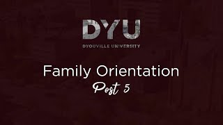 Family Orientation Post 5