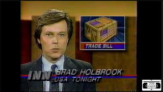 INN USA Tonight Promo - Trade Update, Edward Meese, White Sox Moving - April 1988