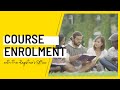 Course Enrolment with the Registrar's Office (New Students)