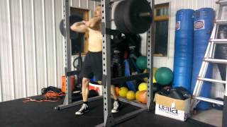 Bania 315# Front Squat at 175# BWT (143kg @79.5kg)