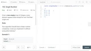 LeetCode 136. [easy] Single Number
