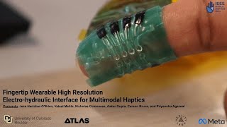 Fingertip Wearable High-resolution Electrohydraulic Interface for Multimodal Haptics