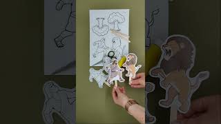Samson Fighting the Lion - Bible Craft