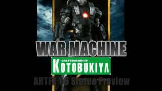 IRON MAN 2 WAR MACHINE KOTOBUKIYA ARTFX 1:6 SCALE STATUE PREVIEW