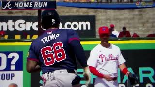 Atlanta Braves' Chadwick Tromp hits home run vs. Philadelphia Phillies in Grapefruit League