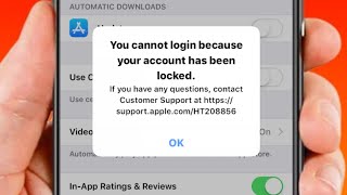 How to Fix You Cannot Login Because Your Account Has Been Locked | Apple ID