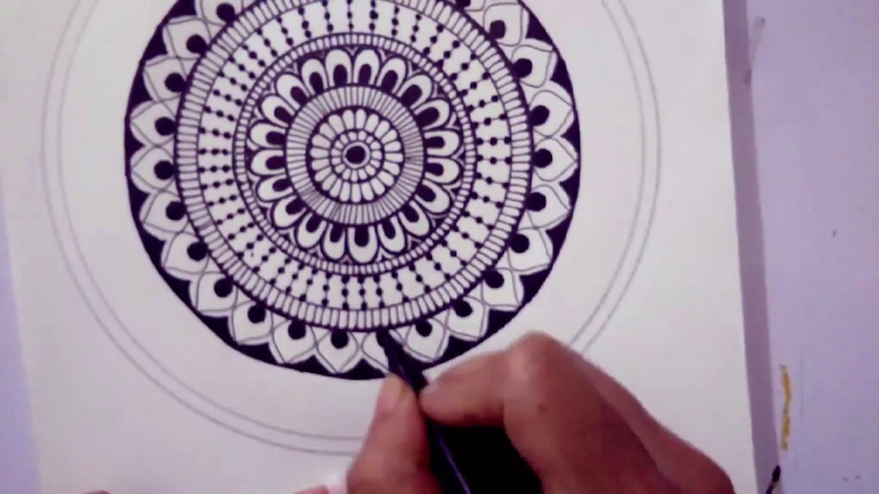 HOW TO DRAW MANDALA | FOR BEGINNERS - YouTube