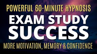 Exam Success Hypnosis & Meditation | Increase Motivation & Confidence, Reduce Anxiety | Dark Screen