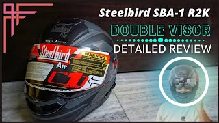 Steelbird air SBA 1 R2K dual visor helmet complete review 2022 | Best Dual visor helmet