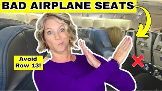 Bad Airplane Seats to Avoid in 2025