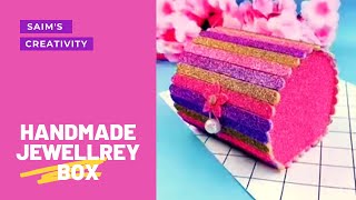 DIY Jewellery box making at home with Popsicle Sticks || Popsicle Sticks Crafts || Art & Craft Ideas
