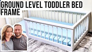 Floor level bed frame - DIY Toddler Floor Bed #woodworking #diy #woodworkingprojects