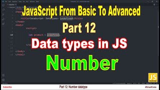 Number data type in JavaScript | Part 12 | JavaScript | #SmartCode